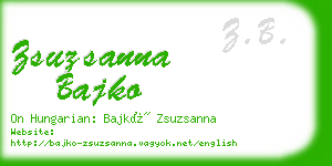 zsuzsanna bajko business card